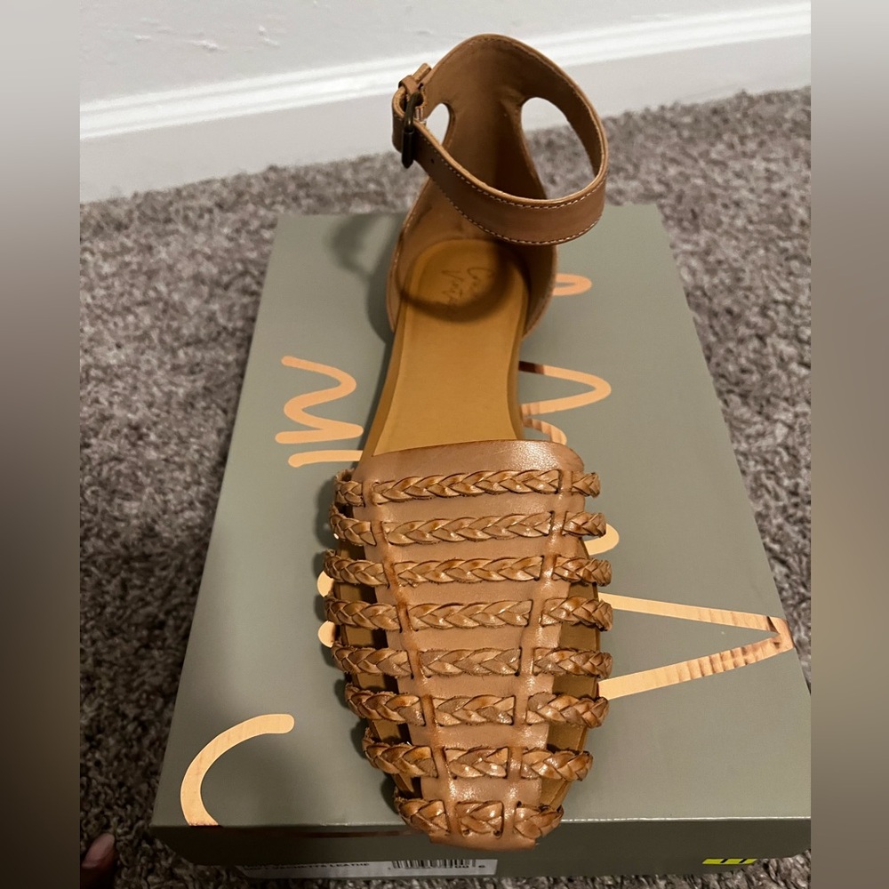 Crown Vintage Tan Braided Sandals